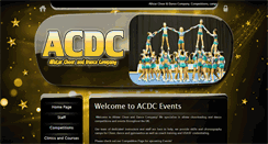 Desktop Screenshot of acdccheeranddance.com